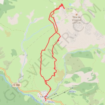 Itinéraire Col de Mallemort, distance, dénivelé, altitude, carte, profil, trace GPS