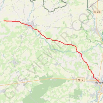 Itinéraire D'Étran à Lévaré, distance, dénivelé, altitude, carte, profil, trace GPS