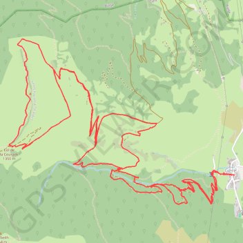 Itinéraire Plaa Dou Soum, distance, dénivelé, altitude, carte, profil, trace GPS