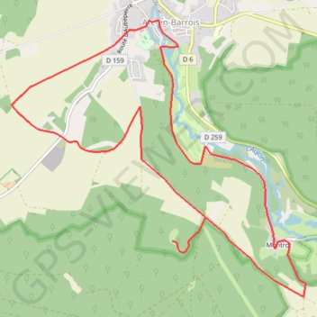Itinéraire Arc en Barrois, distance, dénivelé, altitude, carte, profil, trace GPS