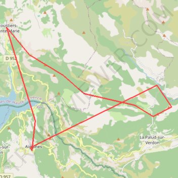 Itinéraire Verdon 4 jours - Lac + Gorges + Blanc Martel, distance, dénivelé, altitude, carte, profil, trace GPS