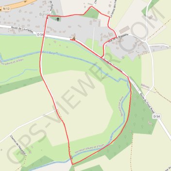 Itinéraire Balade Balinoise - Bâlines, distance, dénivelé, altitude, carte, profil, trace GPS