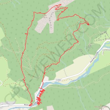 Itinéraire Vallon de La jarjatte, Forêt de Lus, Montagne de Clairet, Le Trabuech, distance, dénivelé, altitude, carte, profil, trace GPS