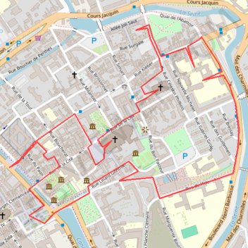 Itinéraire Parcours des chanoines, distance, dénivelé, altitude, carte, profil, trace GPS