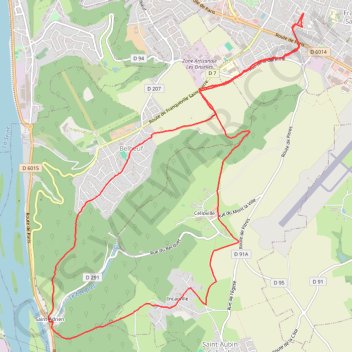 Itinéraire Rando Franqueville, distance, dénivelé, altitude, carte, profil, trace GPS