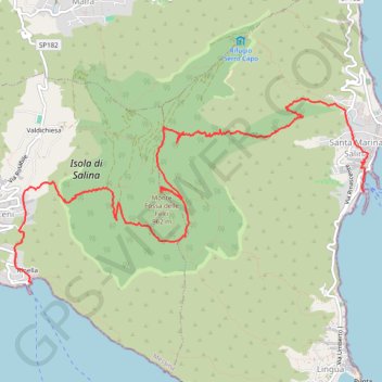 Itinéraire Terdav - Eoliennes - J3 - Ascension à Salina, distance, dénivelé, altitude, carte, profil, trace GPS