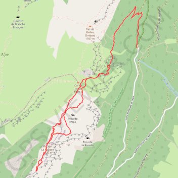 Itinéraire Autour du Pré de la Rousse, sur la frontière Dauphiné-Savoie, distance, dénivelé, altitude, carte, profil, trace GPS