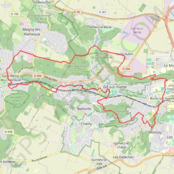 Itinéraire De Saint-Rémy-lès-Chevreuse au Bois de la Guyonnerie, distance, dénivelé, altitude, carte, profil, trace GPS
