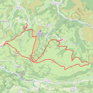 Itinéraire Toucoulet et Massey deux sommets du piémont pyrénéen, distance, dénivelé, altitude, carte, profil, trace GPS