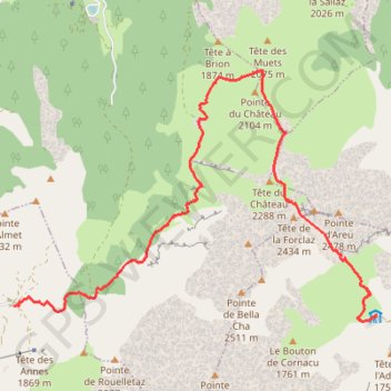 Itinéraire Pro-Aravis-sauvage-J1-15540180, distance, dénivelé, altitude, carte, profil, trace GPS