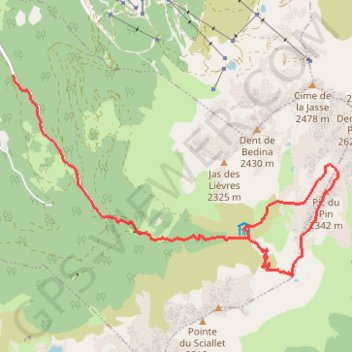 Itinéraire Pic du Pin, distance, dénivelé, altitude, carte, profil, trace GPS