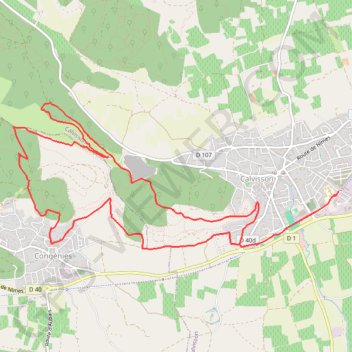 Itinéraire Pays de Sommières - Les Murets, distance, dénivelé, altitude, carte, profil, trace GPS