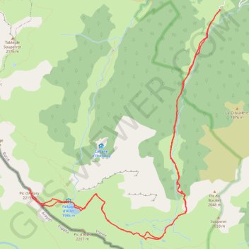 Itinéraire Pic d'Aillary, distance, dénivelé, altitude, carte, profil, trace GPS