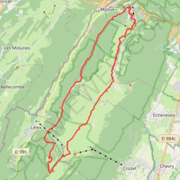 Itinéraire rando 06.05.2023, distance, dénivelé, altitude, carte, profil, trace GPS