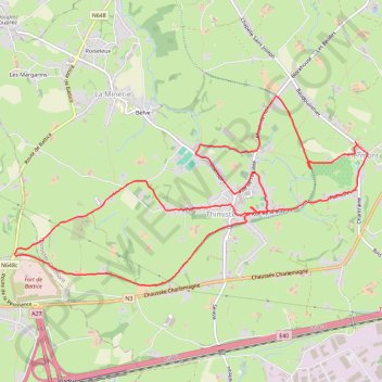 Itinéraire Marche Thimister Clermont, distance, dénivelé, altitude, carte, profil, trace GPS