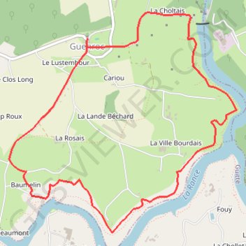Itinéraire Circuit de Guenroc, distance, dénivelé, altitude, carte, profil, trace GPS