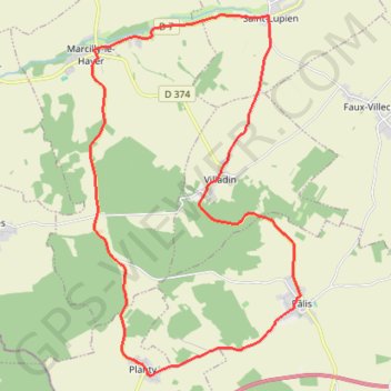 Itinéraire Circuit de Pâlis, distance, dénivelé, altitude, carte, profil, trace GPS