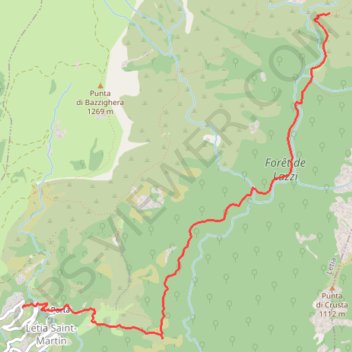 Itinéraire Liamone, distance, dénivelé, altitude, carte, profil, trace GPS