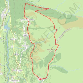 Itinéraire Le chemin des estives - Mont, distance, dénivelé, altitude, carte, profil, trace GPS