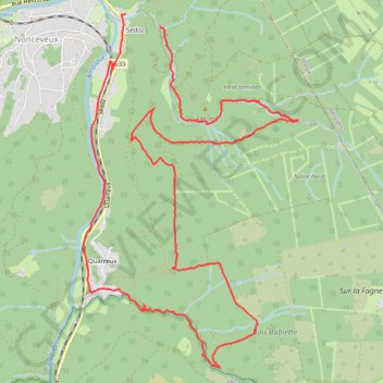 Itinéraire Ninglinspo, distance, dénivelé, altitude, carte, profil, trace GPS