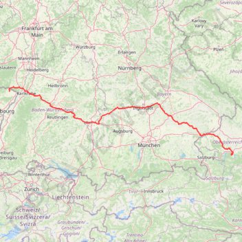 Itinéraire Itinéraire de Riedseltz, Riedseltz à Gmundnerberg 91-95, 4813 Altmünster am Traunsee, Autriche, distance, dénivelé, altitude, carte, profil, trace GPS