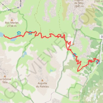 Itinéraire Randonnée vanoise, distance, dénivelé, altitude, carte, profil, trace GPS