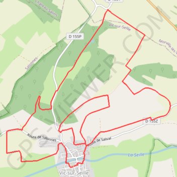 Itinéraire Circuit du Bois des Loups, distance, dénivelé, altitude, carte, profil, trace GPS