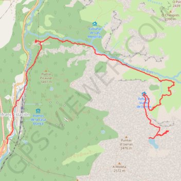 Itinéraire Pala de IP J1, distance, dénivelé, altitude, carte, profil, trace GPS