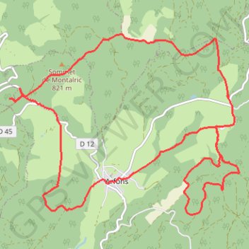 Itinéraire Les terres des hospitaliers de Jérusalem - Arfons, distance, dénivelé, altitude, carte, profil, trace GPS