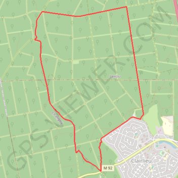 Itinéraire Balade à Clairlieu - Villers-les-Nancy, distance, dénivelé, altitude, carte, profil, trace GPS