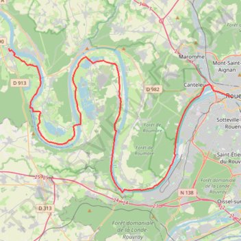 Itinéraire N4 5, distance, dénivelé, altitude, carte, profil, trace GPS