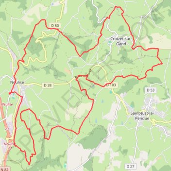 Itinéraire À Neulise, distance, dénivelé, altitude, carte, profil, trace GPS