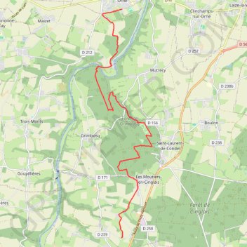 Itinéraire trace, distance, dénivelé, altitude, carte, profil, trace GPS