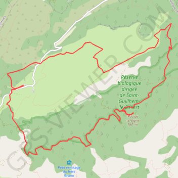 Itinéraire Lavagnes - Mas d'Agre - Roc de la Vigne, distance, dénivelé, altitude, carte, profil, trace GPS