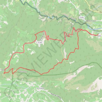 Itinéraire Combes de Veaux - Malaucène, distance, dénivelé, altitude, carte, profil, trace GPS