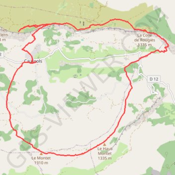 Itinéraire Trail de Caussols, distance, dénivelé, altitude, carte, profil, trace GPS