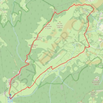 Itinéraire Les Mails Lourdais, distance, dénivelé, altitude, carte, profil, trace GPS
