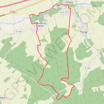 Itinéraire Entre Vanne et Forêt d'Othe, distance, dénivelé, altitude, carte, profil, trace GPS