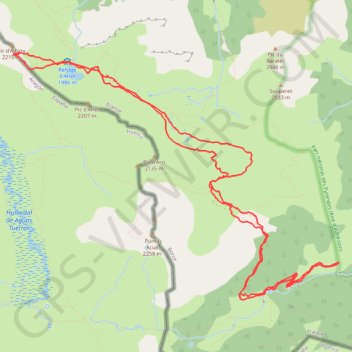 Itinéraire Col d'Arlet - Aillary depuis Espelunguère, distance, dénivelé, altitude, carte, profil, trace GPS