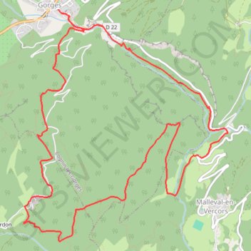 Itinéraire Les gorges du Nan, distance, dénivelé, altitude, carte, profil, trace GPS