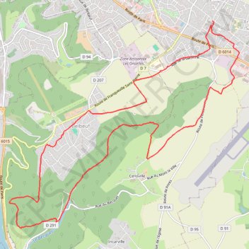 Itinéraire Celloville, distance, dénivelé, altitude, carte, profil, trace GPS