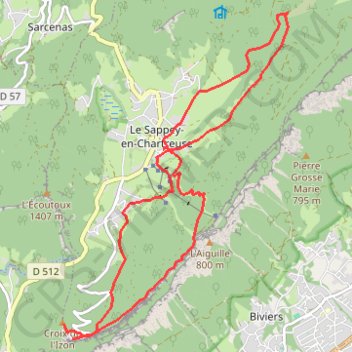 Itinéraire Fort du Saint Eynard, distance, dénivelé, altitude, carte, profil, trace GPS