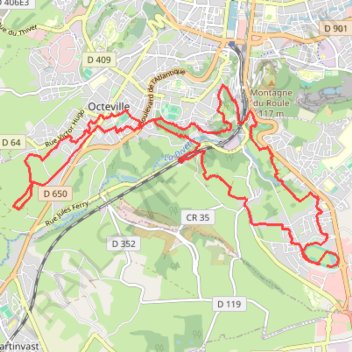 Itinéraire Y - Trail 18km R4C, distance, dénivelé, altitude, carte, profil, trace GPS