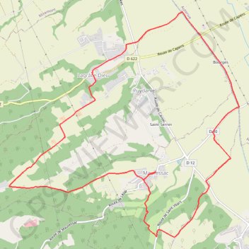 Itinéraire Randonnée à Mauressac, distance, dénivelé, altitude, carte, profil, trace GPS