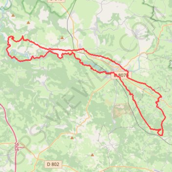 Itinéraire Jusqu'à Rocamadour, distance, dénivelé, altitude, carte, profil, trace GPS