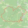 Itinéraire CDC-2016-VTT-51km, distance, dénivelé, altitude, carte, profil, trace GPS