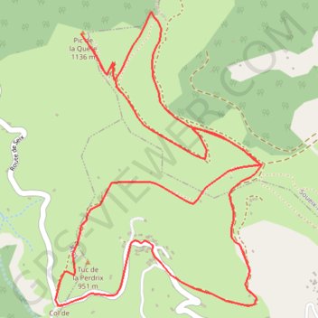 Itinéraire Les Passeurs - Pic de la Quére, distance, dénivelé, altitude, carte, profil, trace GPS