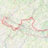 Itinéraire Le chemin clunisien - De Moissac à Agen, distance, dénivelé, altitude, carte, profil, trace GPS