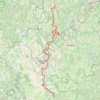 Itinéraire GR3F De Lafarre (Haute-Loire) à Apinac (Loire), distance, dénivelé, altitude, carte, profil, trace GPS