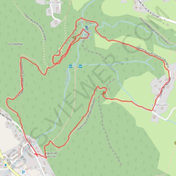 Itinéraire Boucle Pont des Fées - Cascade d'Angon (Lac d'Annecy), distance, dénivelé, altitude, carte, profil, trace GPS